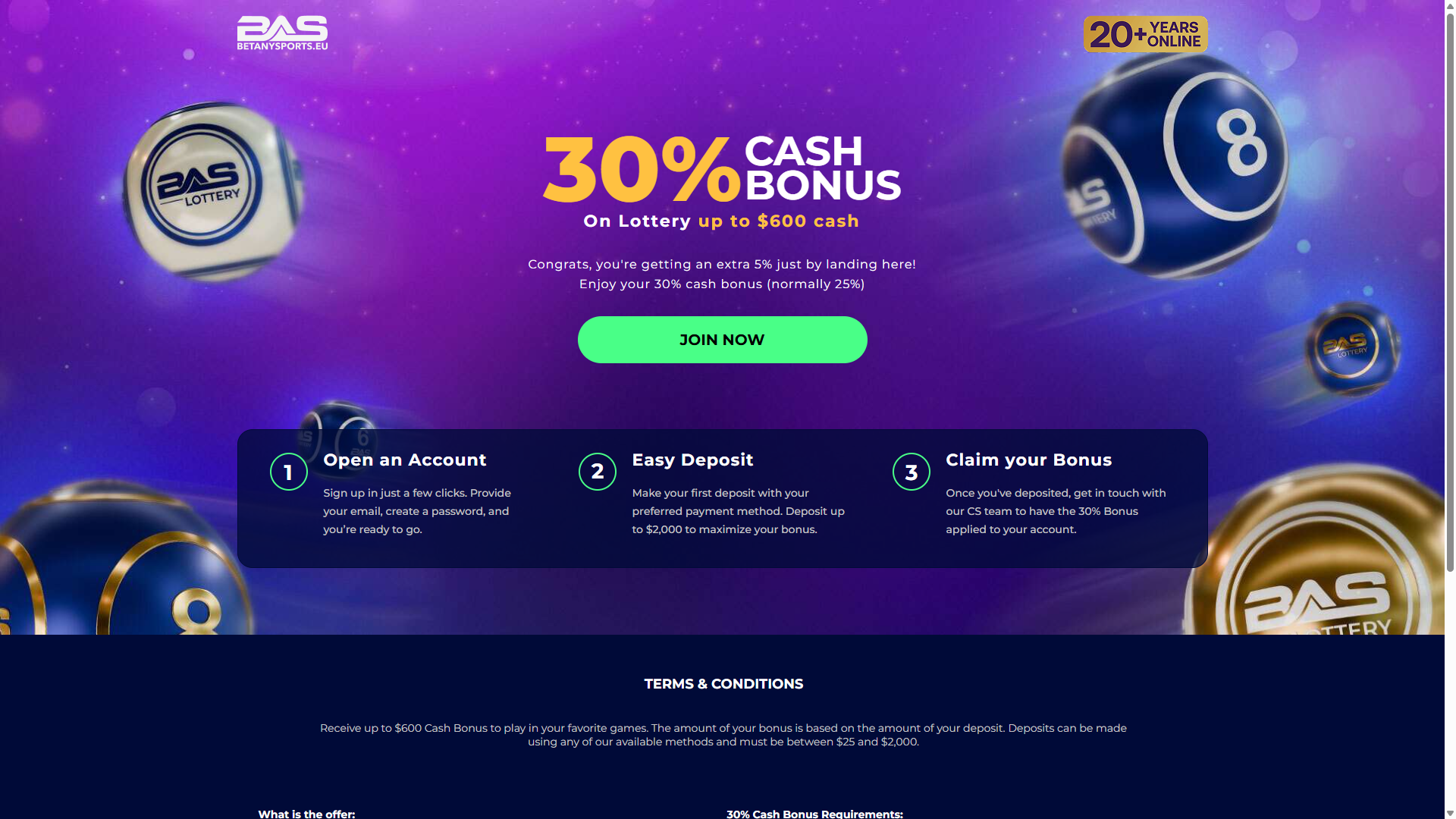 Betanysports Lottery