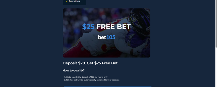 Bet105 Sign Up Bonus