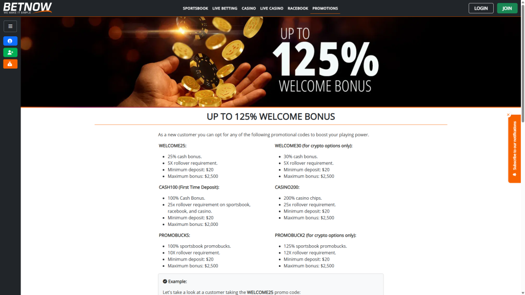 BetNow bonus Codes 2026
