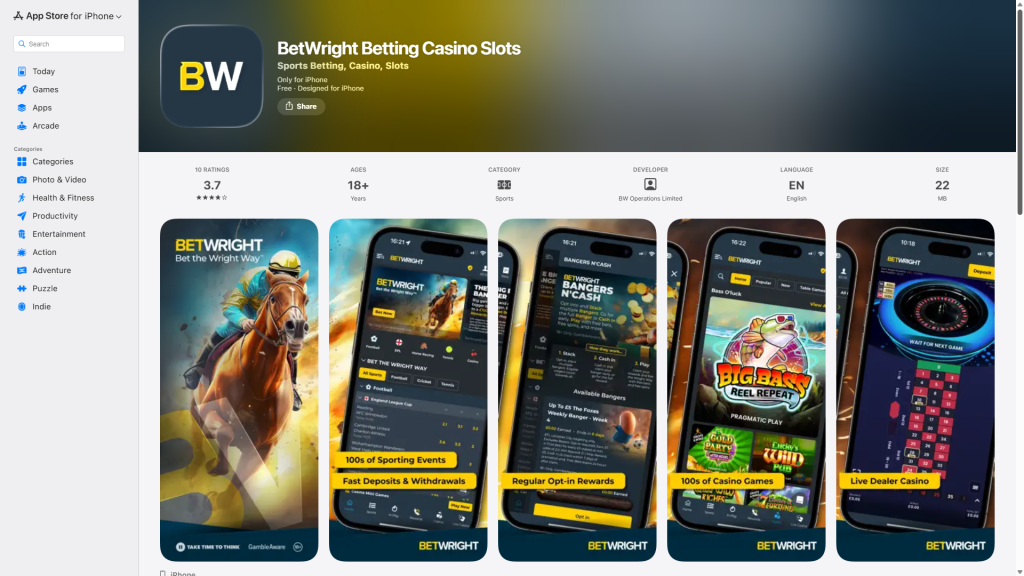 BetWright Sports Betting App